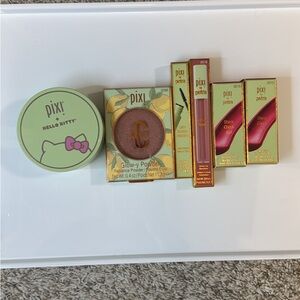 Pixi beauty bundle NEW glow powder lip lift mascara cheek gel hello Kitty